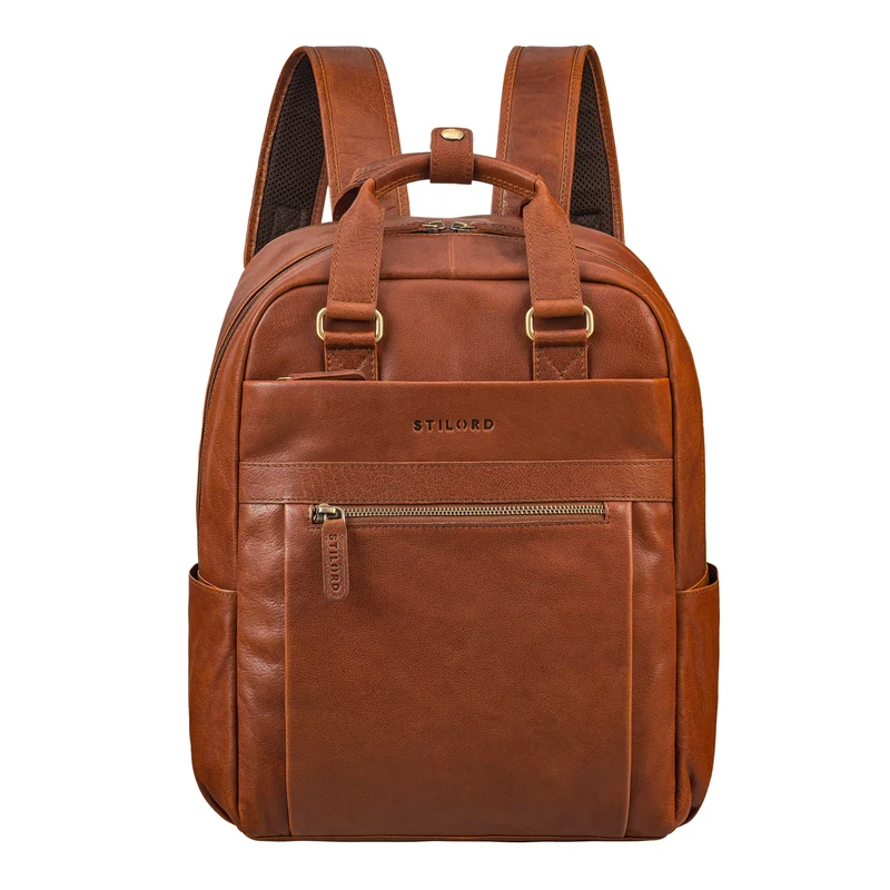 "Silva" Großer Business Rucksack Tasche Leder