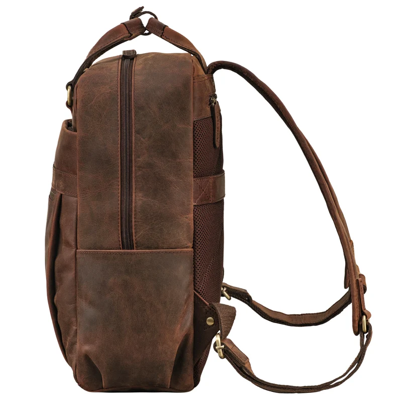 "Silva" Großer Business Rucksack Tasche Leder