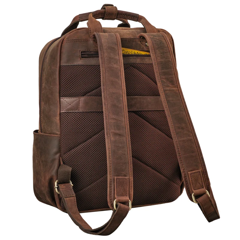 "Silva" Großer Business Rucksack Tasche Leder