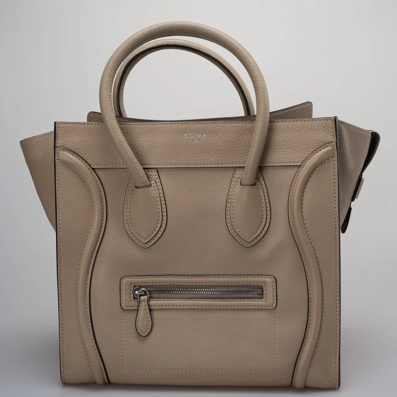 Celine Graue Luggage Tote Ledertasche 2012