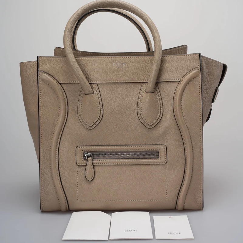 Celine Graue Luggage Tote Ledertasche 2012