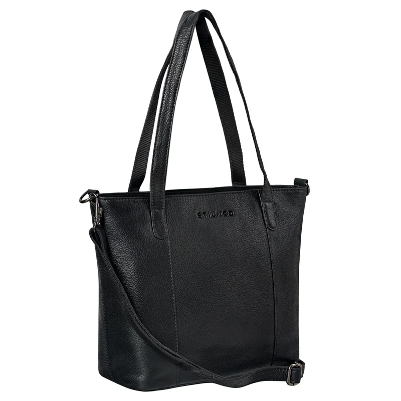 "Elodie" Elegante Handtasche Damen Mittelgroß Leder für Laptop bis 13 Zoll