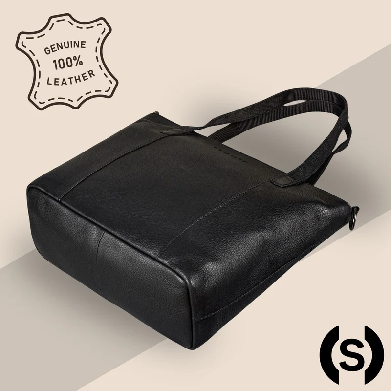 "Elodie" Elegante Handtasche Damen Mittelgroß Leder für Laptop bis 13 Zoll