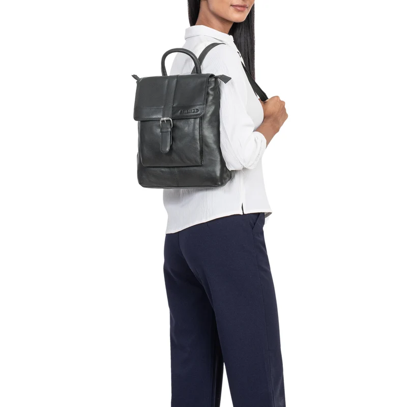 "Agnes" Damen Rucksack klein Elegant Echtleder