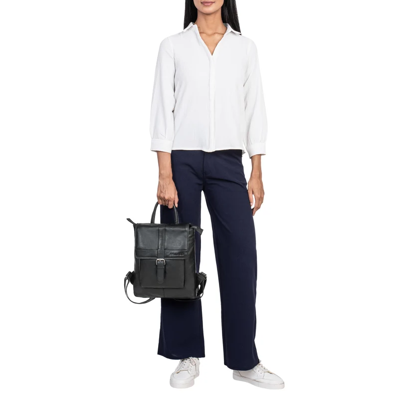 "Agnes" Damen Rucksack klein Elegant Echtleder