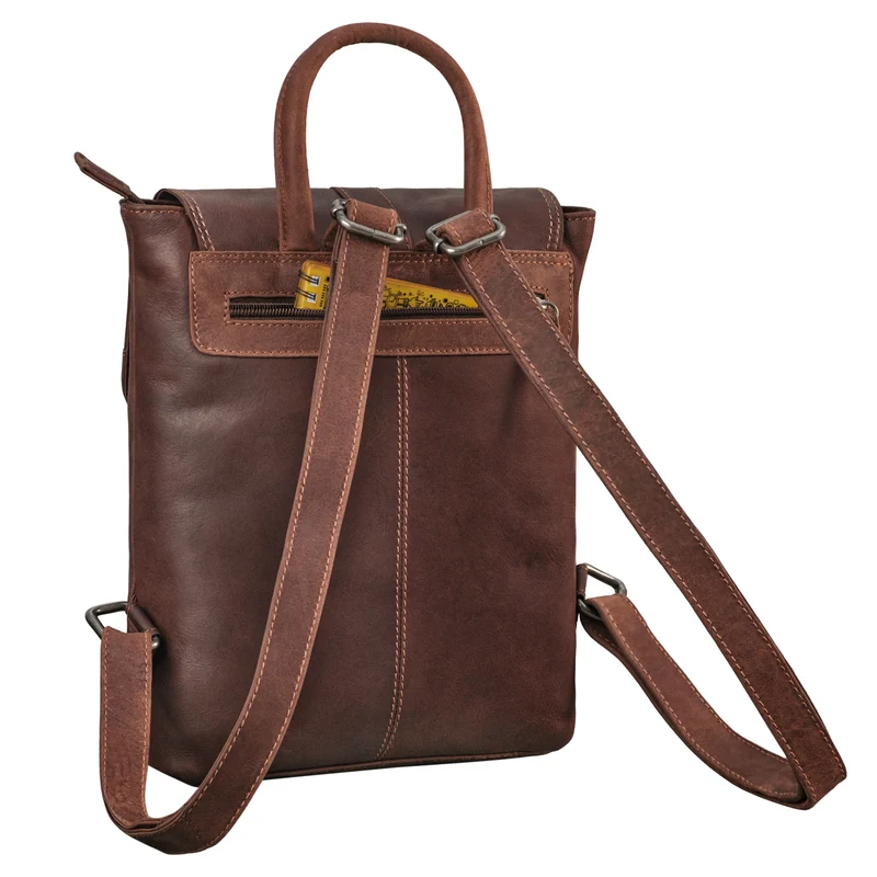 "Agnes" Damen Rucksack klein Elegant Echtleder