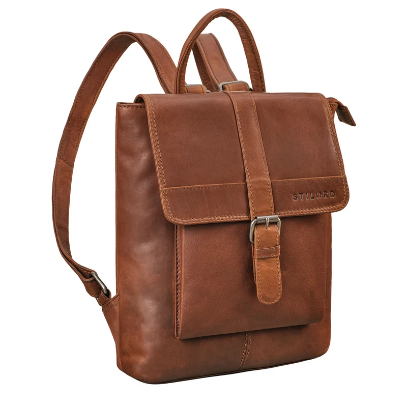 "Agnes" Damen Rucksack klein Elegant Echtleder