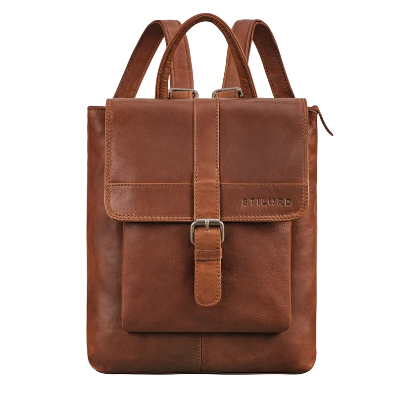 "Agnes" Damen Rucksack klein Elegant Echtleder