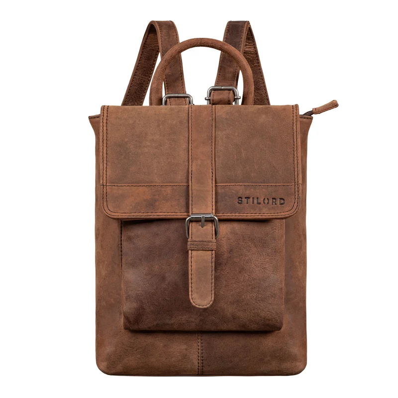 "Agnes" Damen Rucksack klein Elegant Echtleder