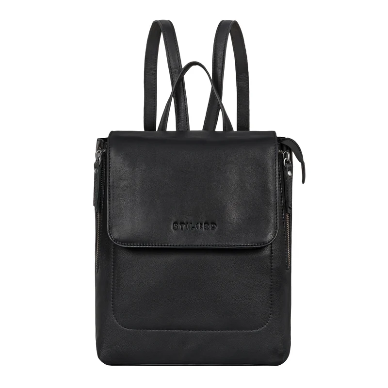 "Gesa" Eleganter Damen Rucksack Leder Klein