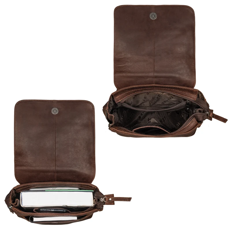 "Gesa" Eleganter Damen Rucksack Leder Klein