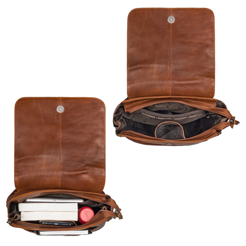 "Gesa" Eleganter Damen Rucksack Leder Klein