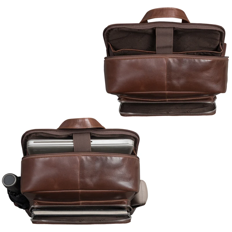 "Ocean" Moderner Laptop Rucksack Leder