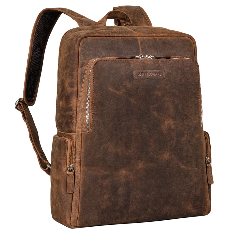 "Ocean" Moderner Laptop Rucksack Leder