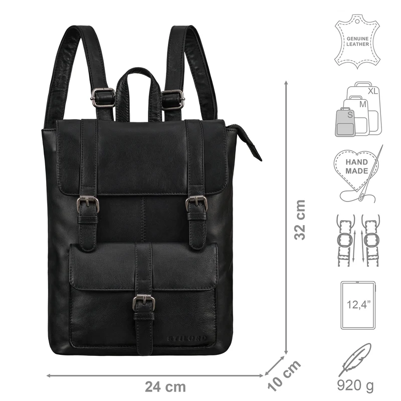 "Franka" Kleiner Lederrucksack Vintage