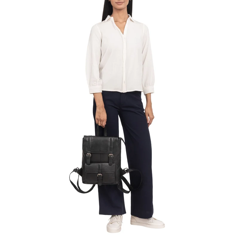 "Franka" Kleiner Lederrucksack Vintage