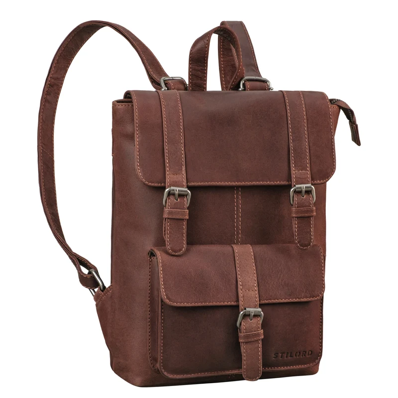 "Franka" Kleiner Lederrucksack Vintage