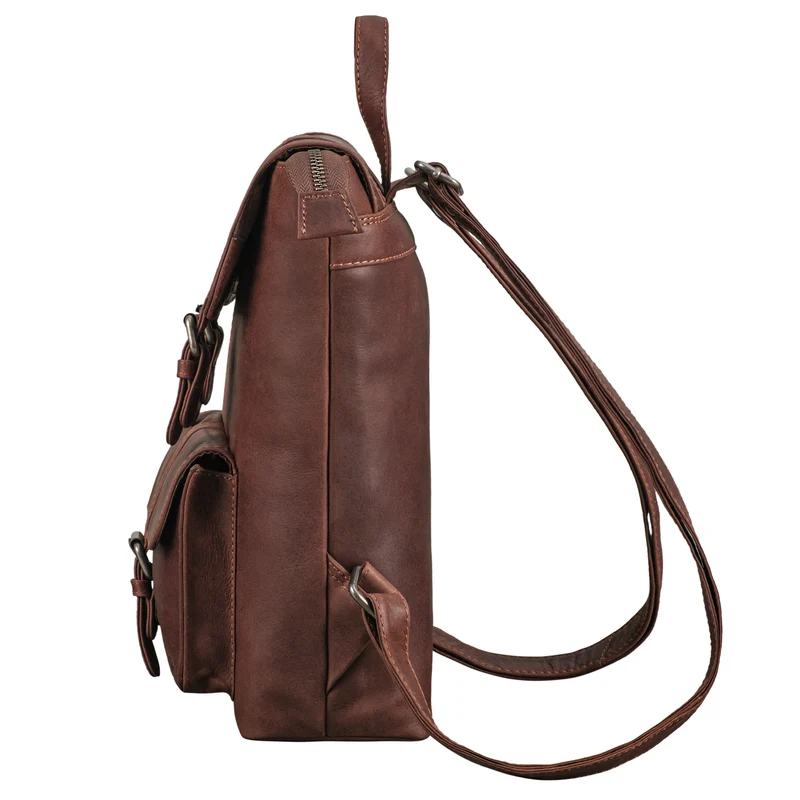 "Franka" Kleiner Lederrucksack Vintage