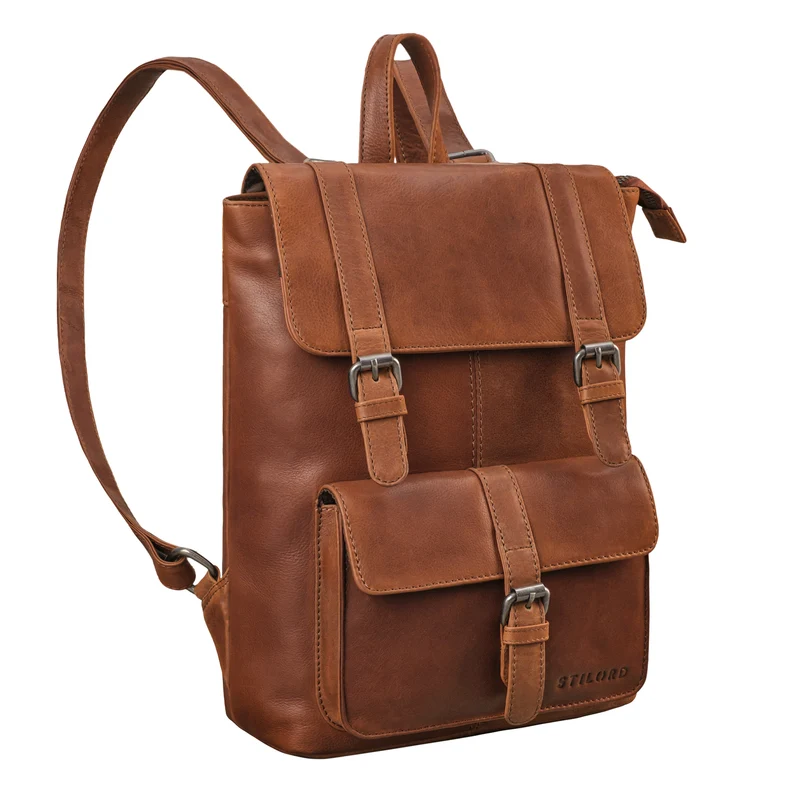 "Franka" Kleiner Lederrucksack Vintage
