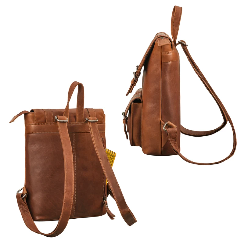 "Franka" Kleiner Lederrucksack Vintage