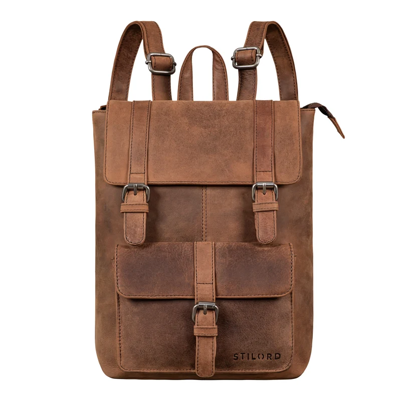 "Franka" Kleiner Lederrucksack Vintage