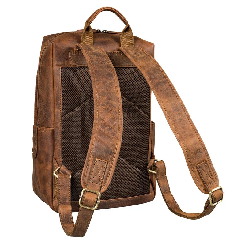 "Yuki" Business Lederrucksack Herren für 13.3 Zoll Laptop mittel-groß