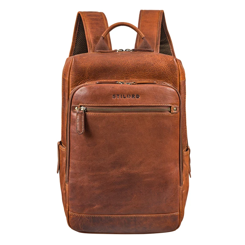 "Yuki" Business Lederrucksack Herren für 13.3 Zoll Laptop mittel-groß
