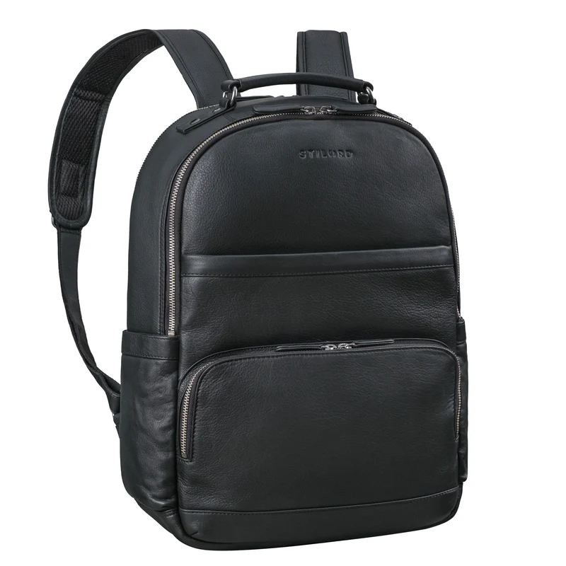"Pavel" Business Lederrucksack Vintage mit 17.3 Zoll Laptopfach Herren Damen