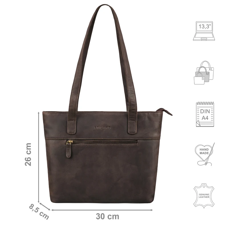 "Aveline" Shopper Damen Handtasche Klein Leder