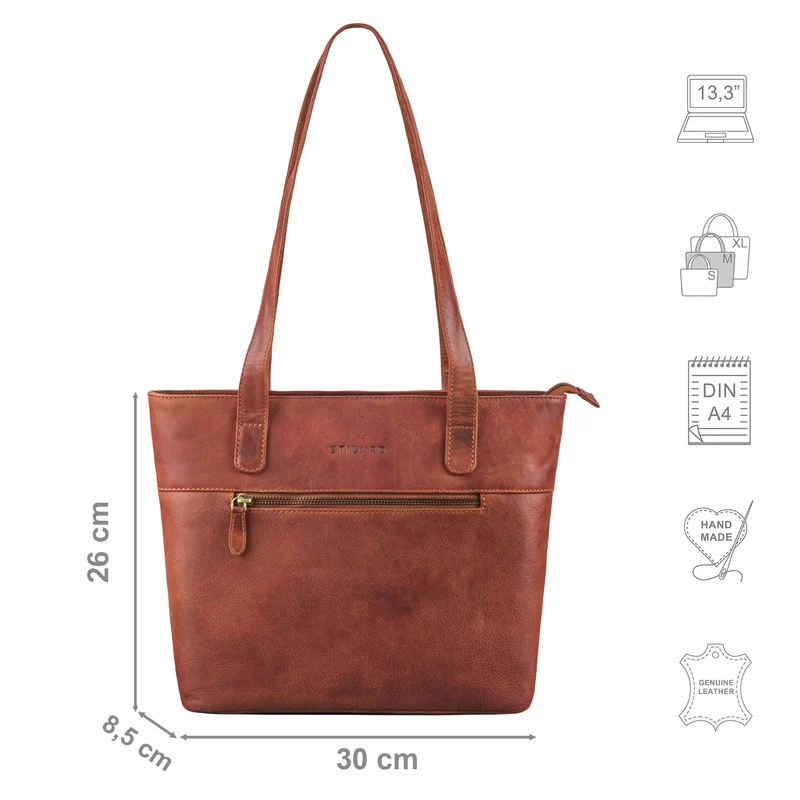 "Aveline" Shopper Damen Handtasche Klein Leder