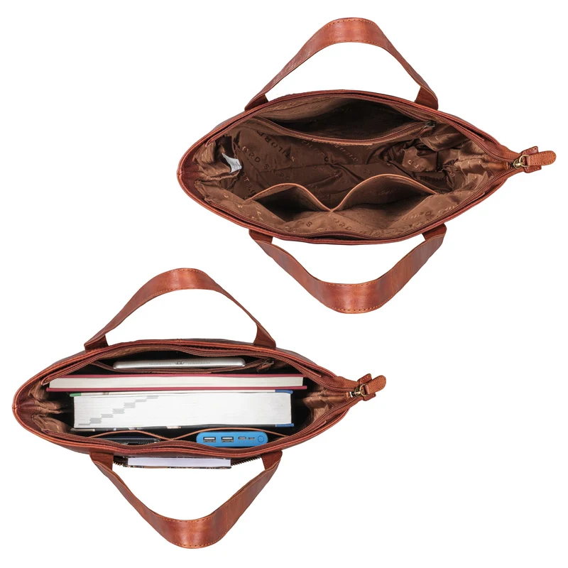 "Aveline" Shopper Damen Handtasche Klein Leder