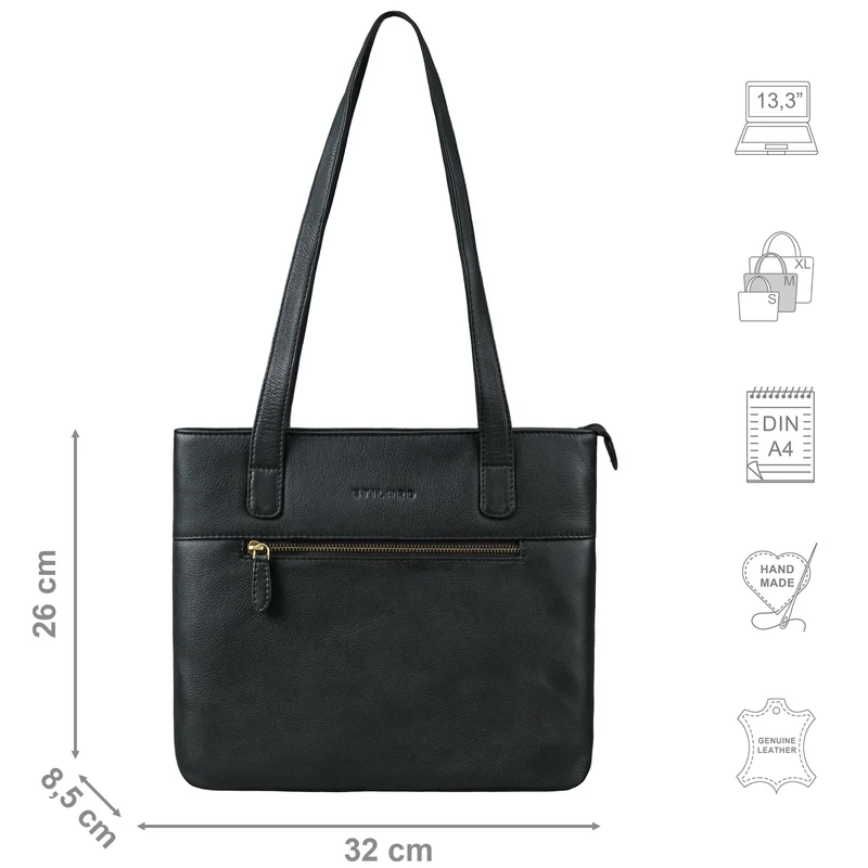 "Aveline" Shopper Damen Handtasche Klein Leder