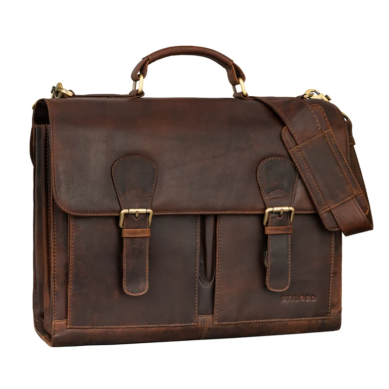 "Ludger" Leder Laptoptasche 15,6 Zoll