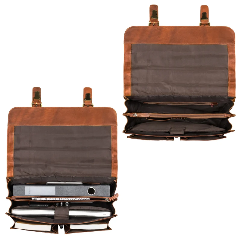 "Ludger" Leder Laptoptasche 15,6 Zoll