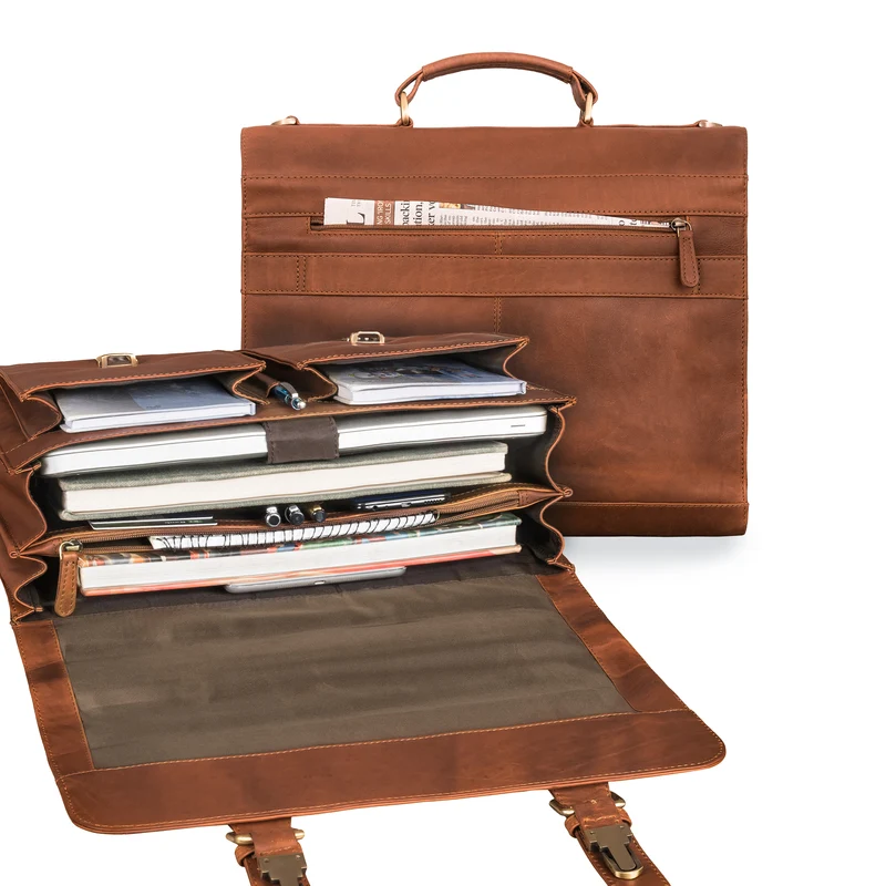 "Ludger" Leder Laptoptasche 15,6 Zoll