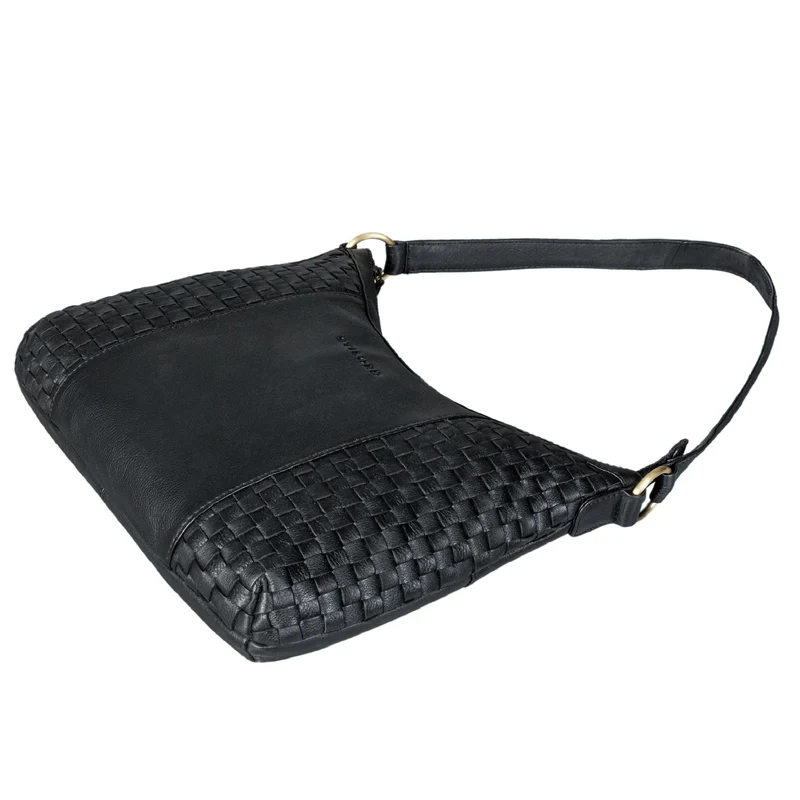 "Katharina" Elegante Hobo Bag geflochtenes Leder