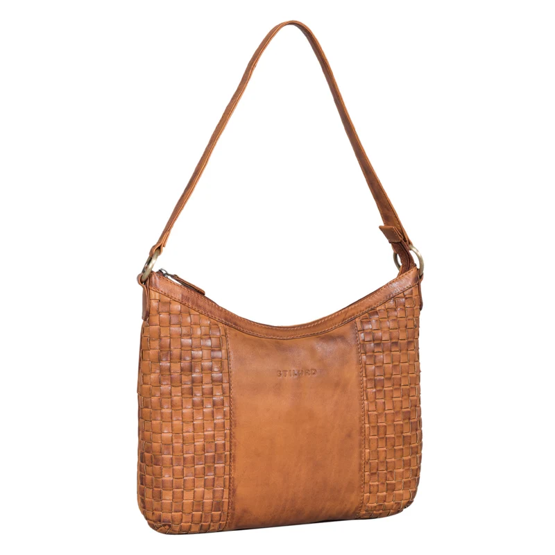 "Katharina" Elegante Hobo Bag geflochtenes Leder