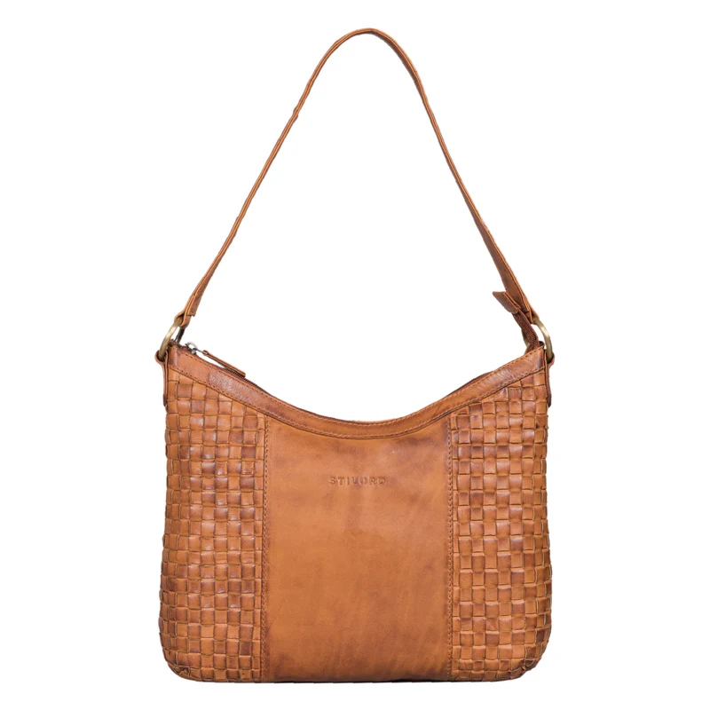 "Katharina" Elegante Hobo Bag geflochtenes Leder
