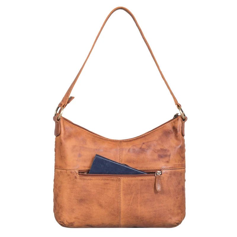 "Katharina" Elegante Hobo Bag geflochtenes Leder