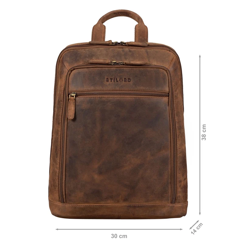 B-WARE "Watson" Laptop Rucksack 15.6 Zoll Leder