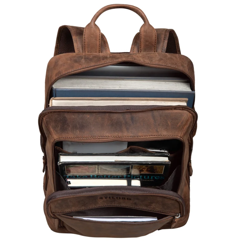 B-WARE "Watson" Laptop Rucksack 15.6 Zoll Leder