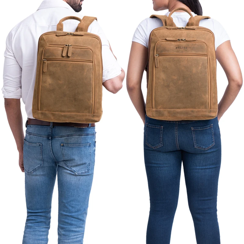 B-WARE "Watson" Laptop Rucksack 15.6 Zoll Leder