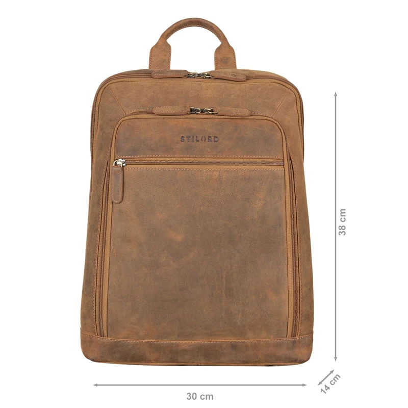 B-WARE "Watson" Laptop Rucksack 15.6 Zoll Leder