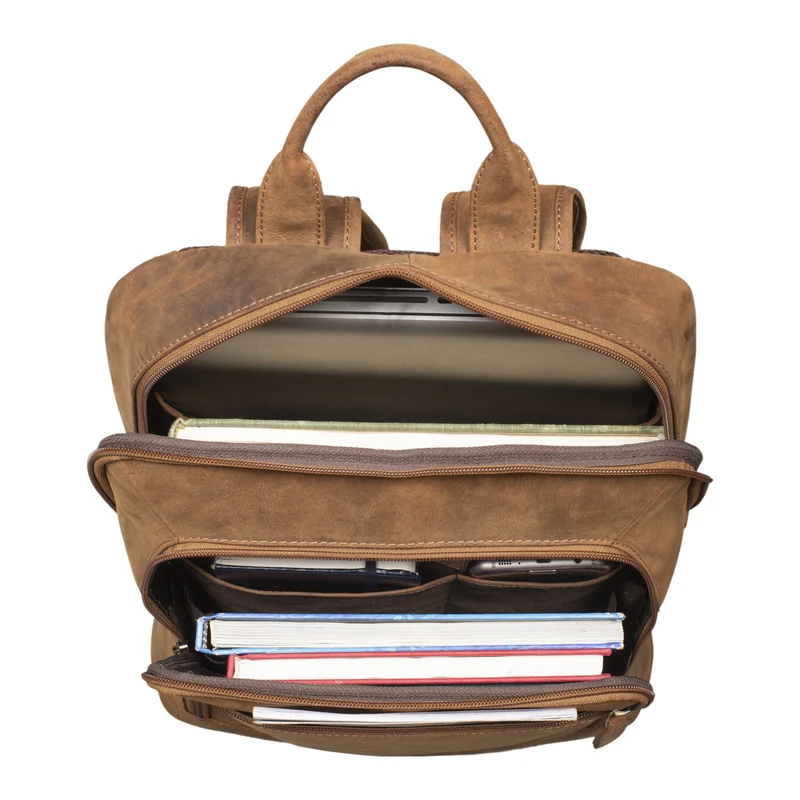 B-WARE "Watson" Laptop Rucksack 15.6 Zoll Leder