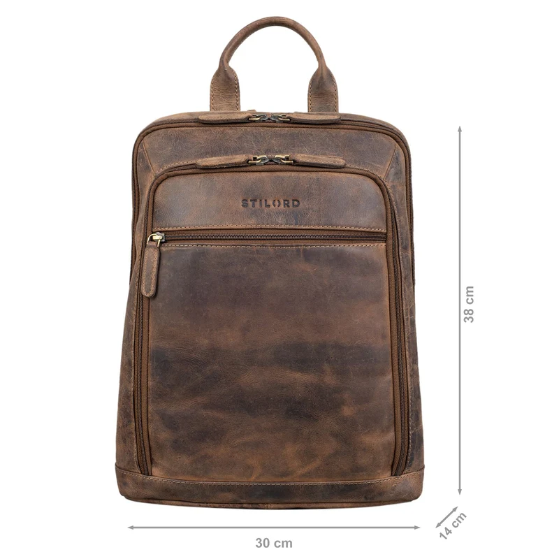 B-WARE "Watson" Laptop Rucksack 15.6 Zoll Leder