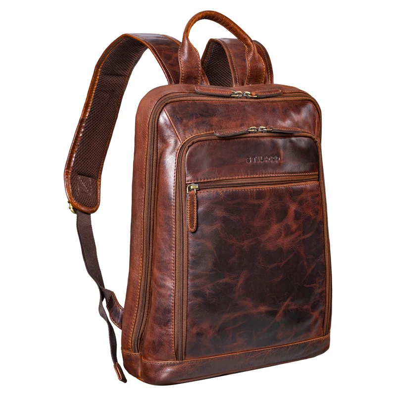 B-WARE "Watson" Laptop Rucksack 15.6 Zoll Leder