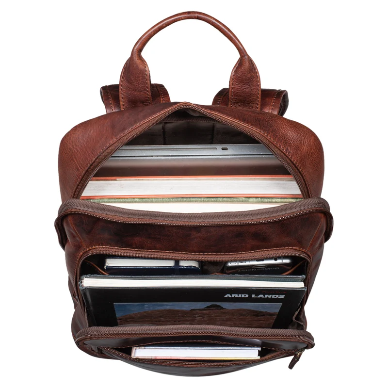 B-WARE "Watson" Laptop Rucksack 15.6 Zoll Leder