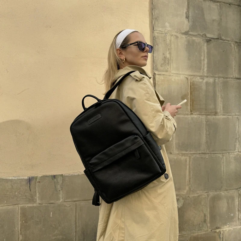 "Alois" Klassischer Laptop Rucksack 15 Zoll Leder