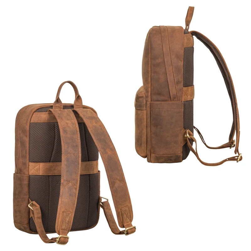 "Alois" Klassischer Laptop Rucksack 15 Zoll Leder
