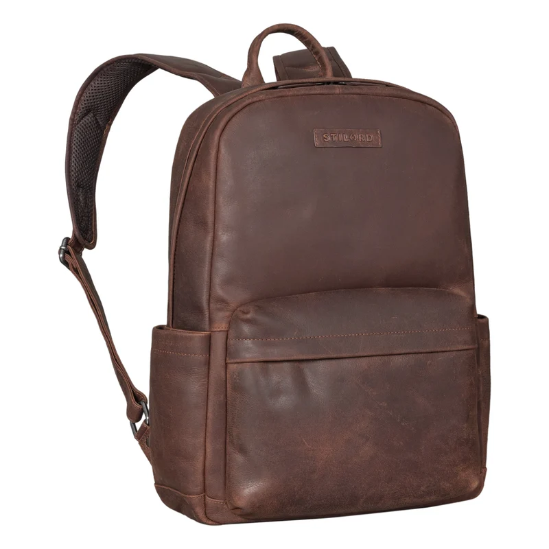 "Alois" Klassischer Laptop Rucksack 15 Zoll Leder